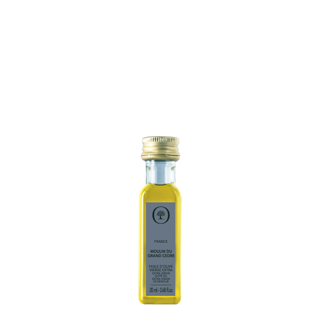 Mini Klassisk fransk olivenolie Moulin du Grand Cedre, 20ml, Oliviers & Co