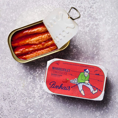 Makrelfilet i tomatsauce fra Grøndals