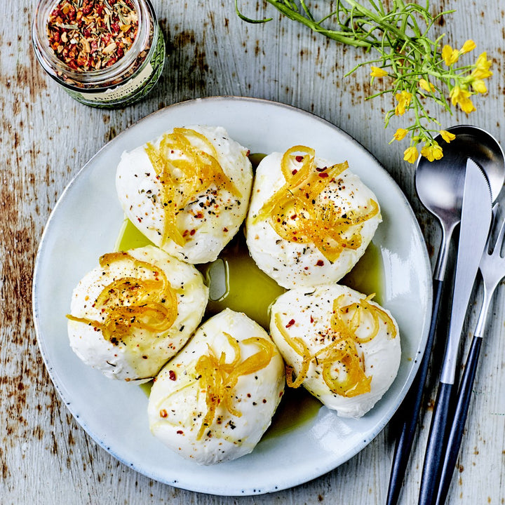 Opskrift mozzarella med syltet citron, Oliviers & Co