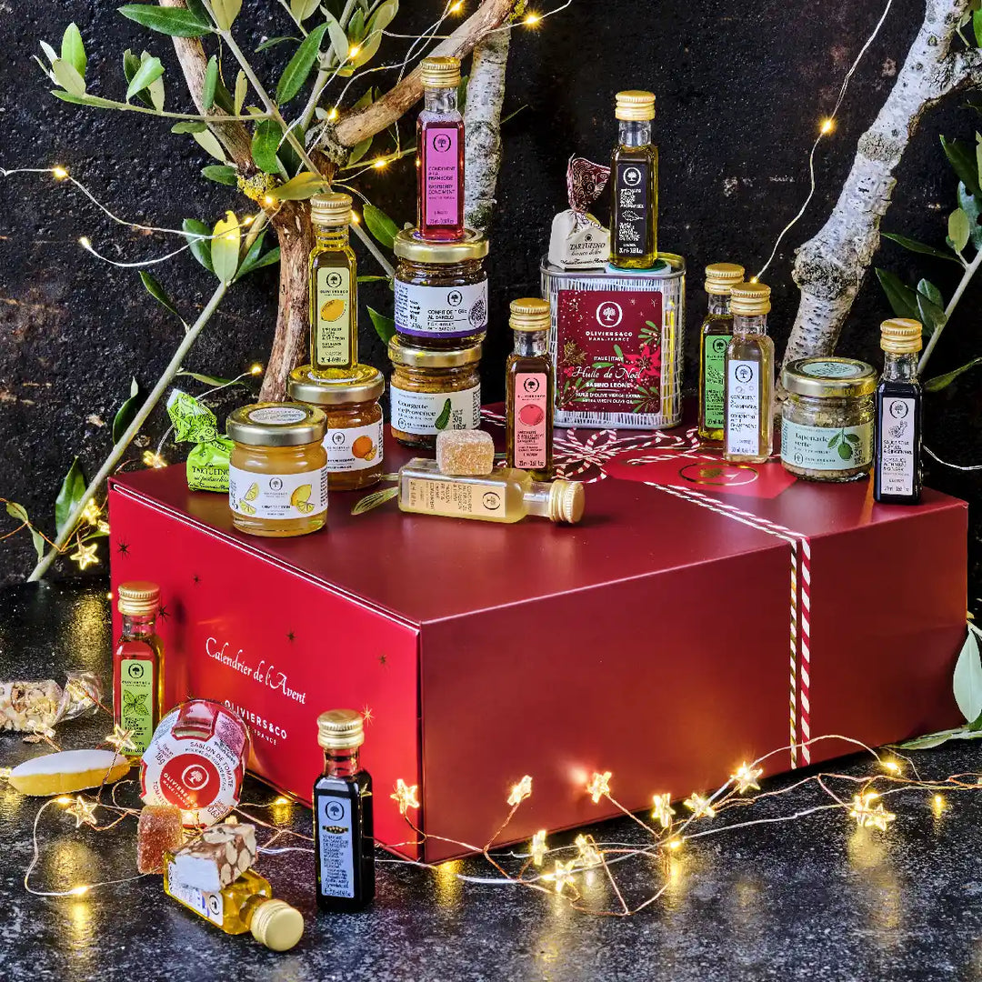 24 delikatesser i årets julekalender fra Oliviers & Co