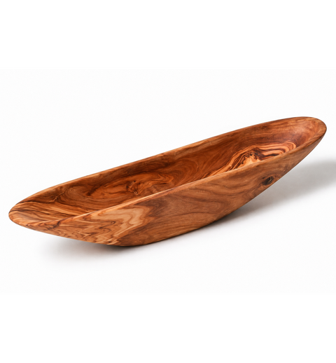 Bådvokset oliventræ 22x4cm