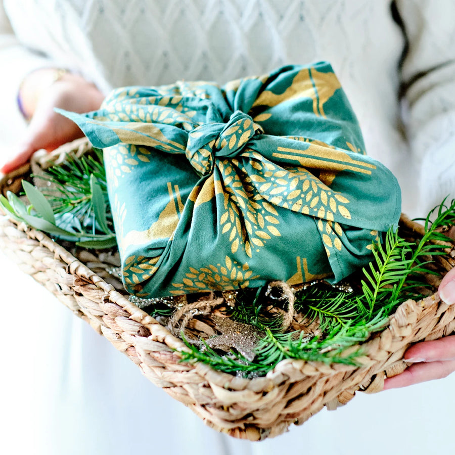 Gaveindpakning med furoshiki fra Oliviers & Co