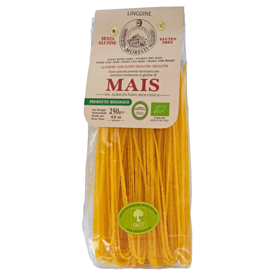 Glutenfri økologisk majspasta fra italienske Morelli, Oliviers & Co