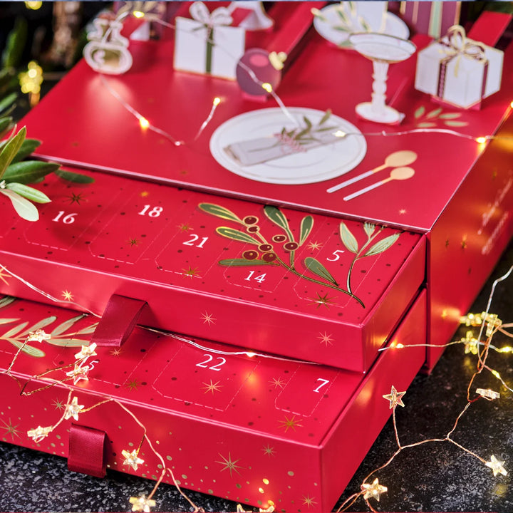 24 låger, 24 gourmet gaver i årets julekalender for voksne og madglade i alle aldre fra Oliviers & Co