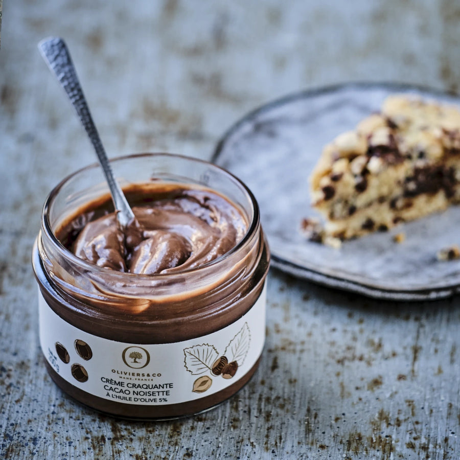Kakao hasselnøddecreme med crunch fra Oliviers & Co