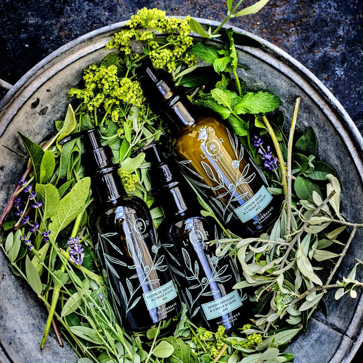 L'Or Verte flydende fransk sæbe og lotion med olivenolie fra Oliviers & Co