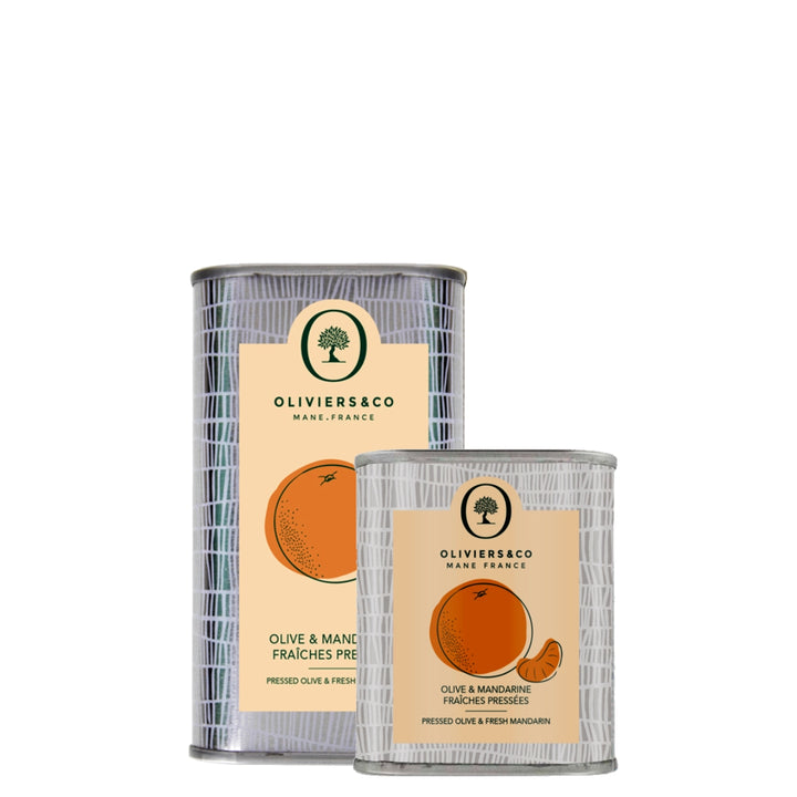 Mandarin olivenolie 250ml og 100ml fra Oliviers & Co