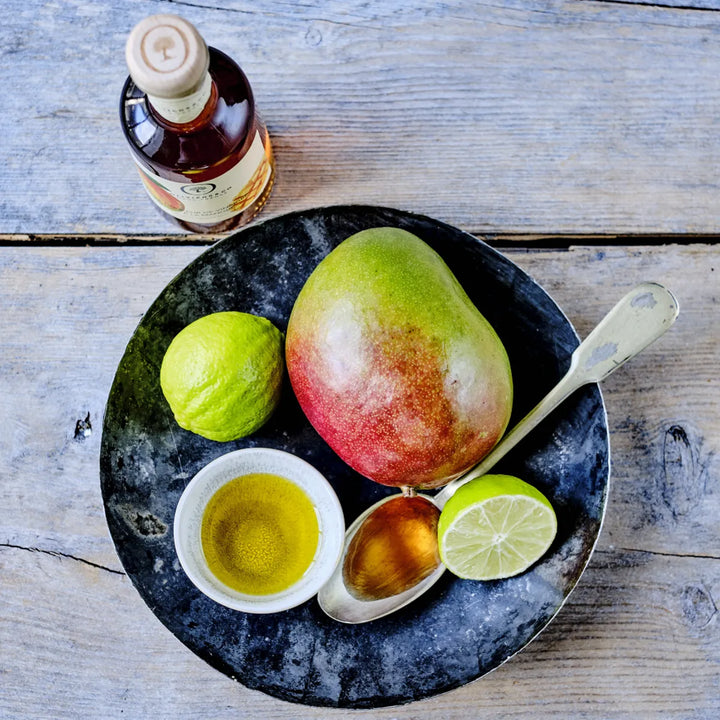 Mangoeddike og grøn citronolie, meli-melo, Oliviers & Co
