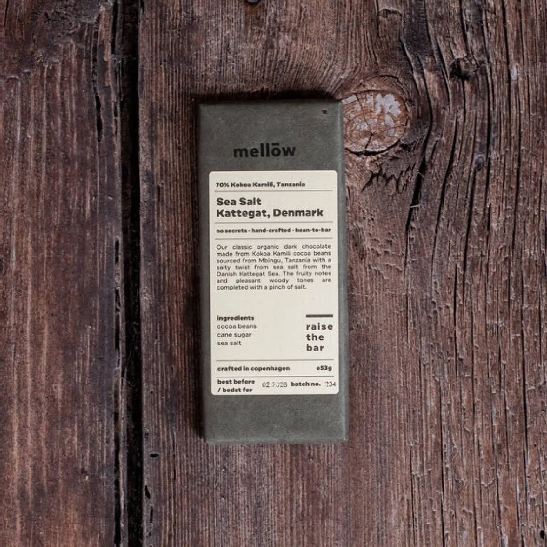 Sea Salt økologisk Mellow chokoladebar, Oliviers & Co