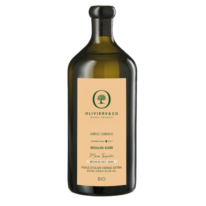 Økologisk moulin Sigri græsk ekstra jomfru olivenolie, 500ml, Oliviers & Co