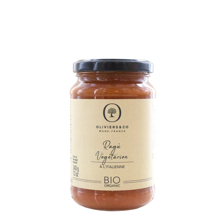 Økologisk vegetarisk ragu italiensk gourmet pastasauce fra Oliviers & Co