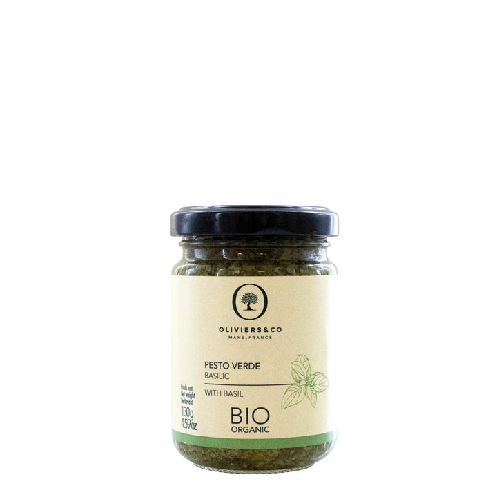 Italiensk pesto verde med basilikum 130 g fra Oliviers & Co