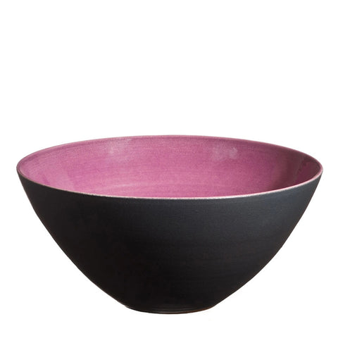 Håndlavet keramik salatskål, hindbærfarvet, atelier bernex, Oliviers & Co