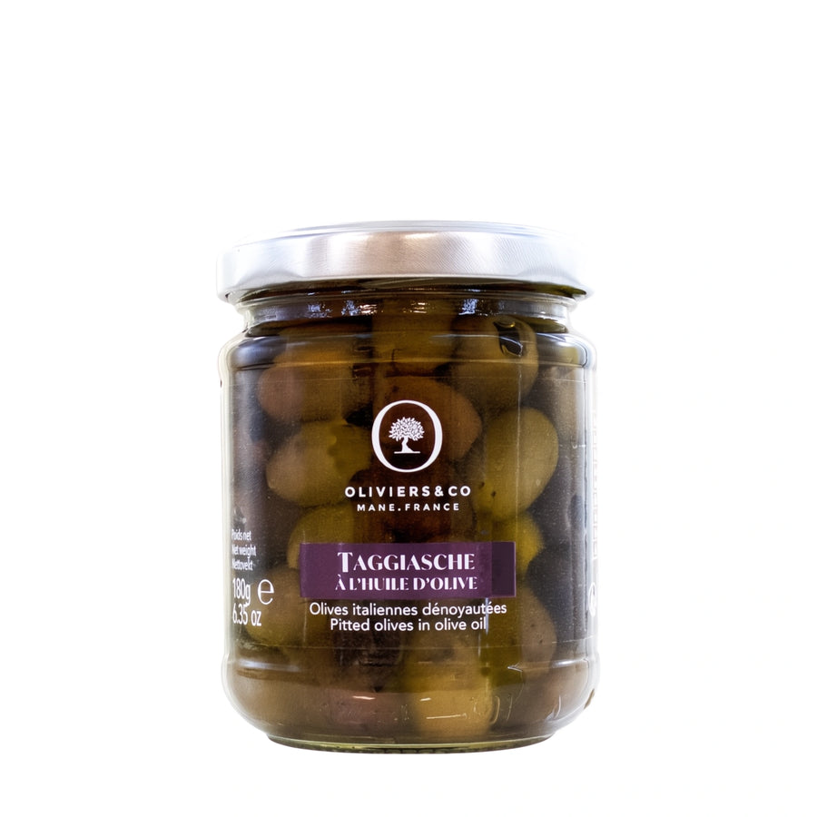 Taggiasca oliven, udstenede, fra Oliviers & Co