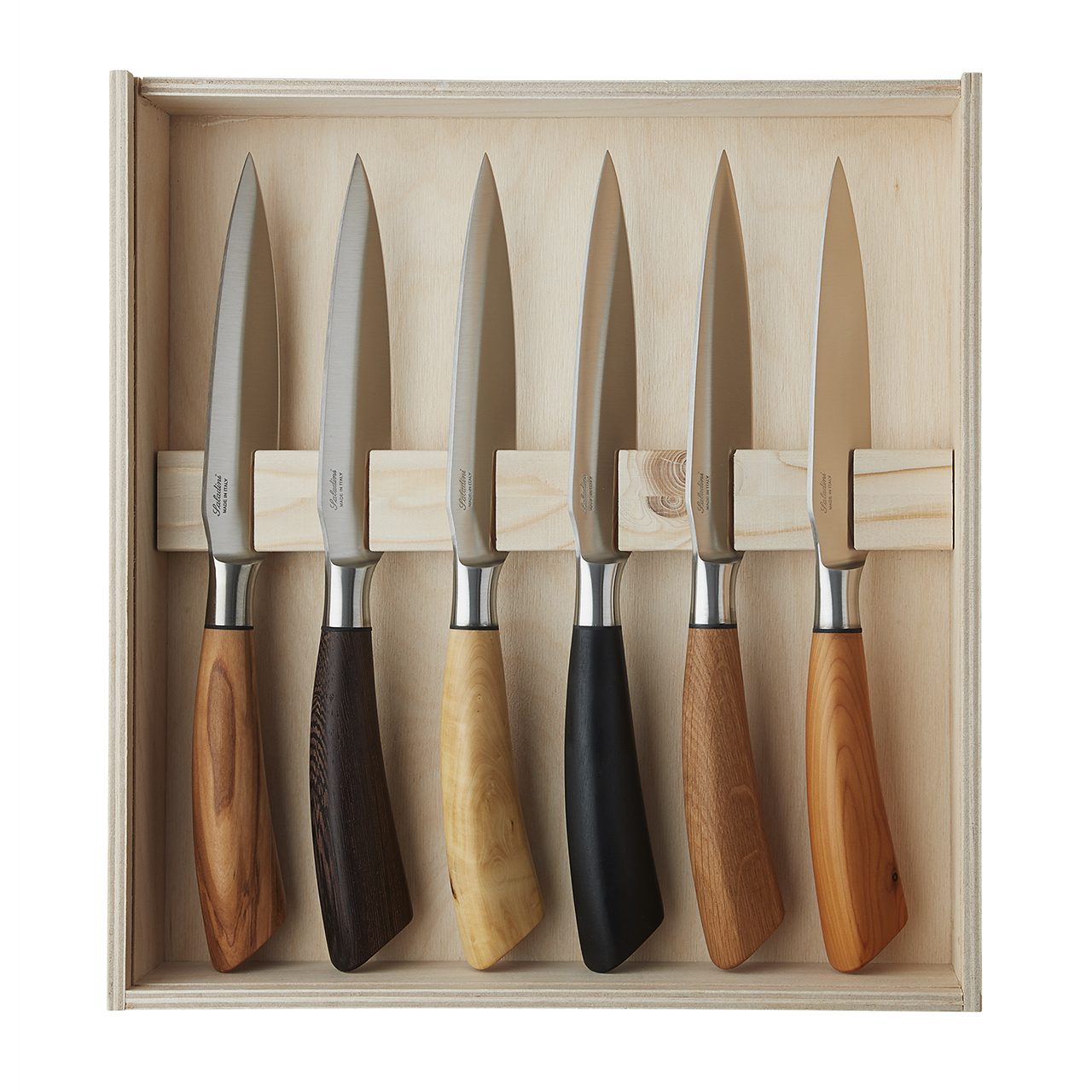 Store Saladini steakknive 27 cm i trækasse, Oliviers & Co