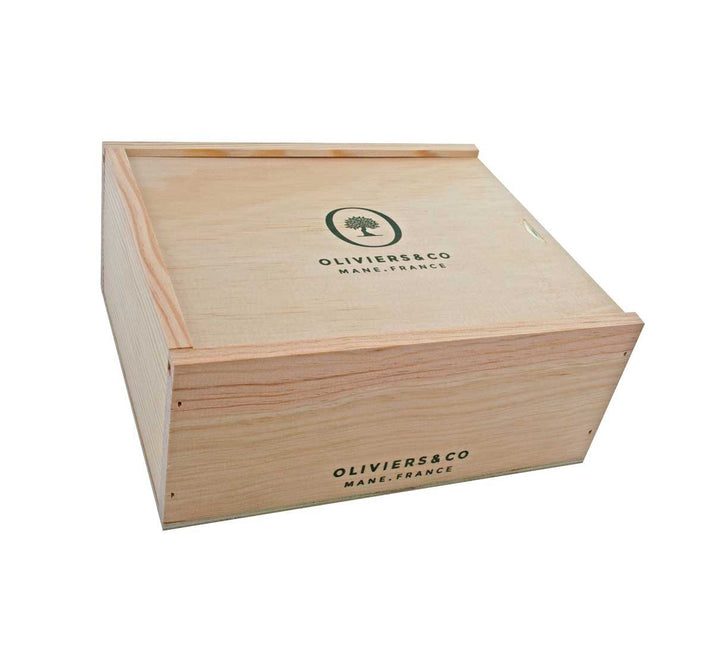 Provence trækasse med skydelåg