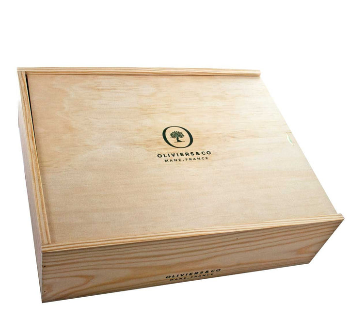 Provence trækasse med skydelåg