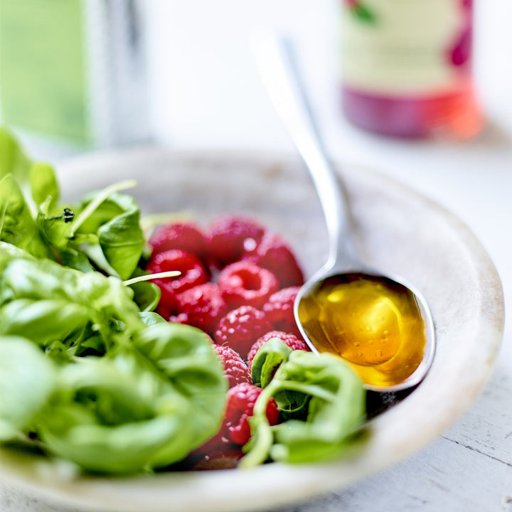 Citronolie og hindbæreddike