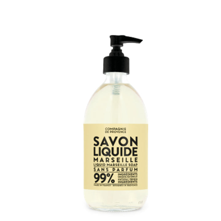 495ml parfumefri Savon de Marseille flydende sæbe fra Compagnie de Provence, Oliviers & Co