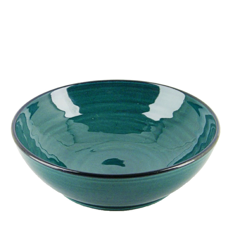 Laguneblå lille skål/dyb tallerken, Auge, Atelier Bernex håndlavet keramik fra Oliviers & Co