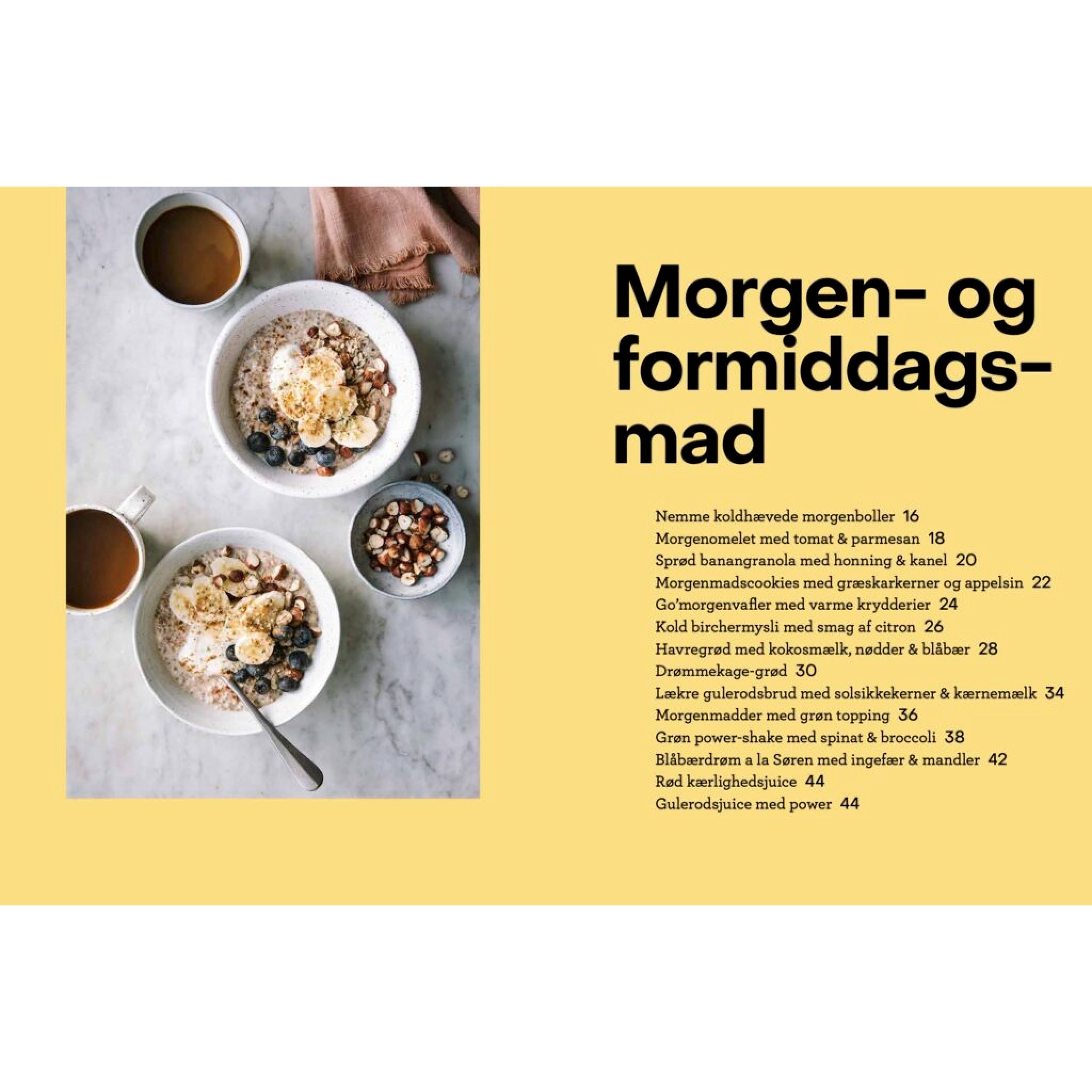 Kost og kræft, opskrifter på morgenmad- og formiddagsmad, kogebog af Ditte Ingemann, Oliviers & Co