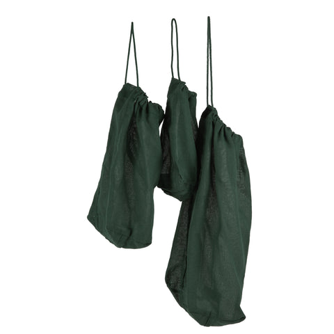 Food Bag Set Dark Green med 3 stk madposer fra The Organic Company, Oliviers & Co