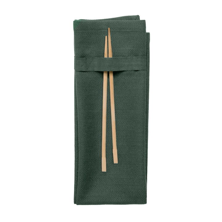 Napkin Dark Green fra The Organic Company, økologiske tekstiler, Oliviers & Co