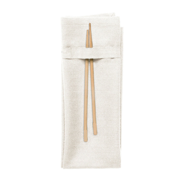 Napkin Natural White fra The Organic Company, økologiske tekstiler, Oliviers & Co