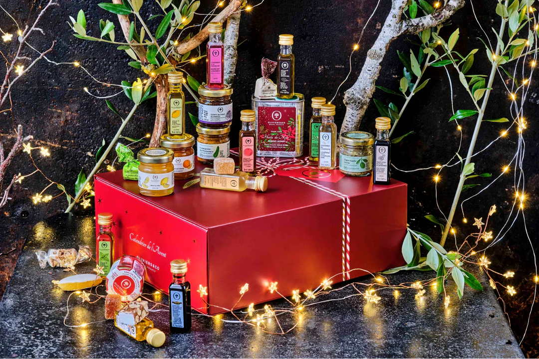 Årets gourmet julekalender med 24 gaver fra Oliviers & Co
