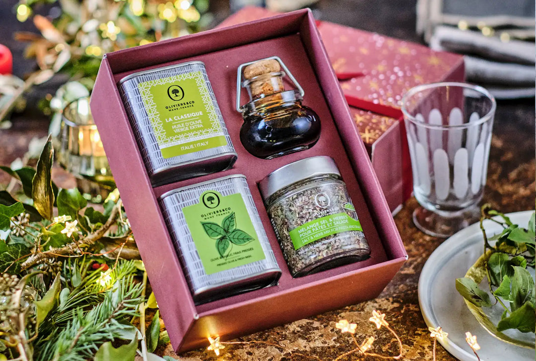 Gourmet julegaver med olivenolie og delikatesser fra Oliviers & Co