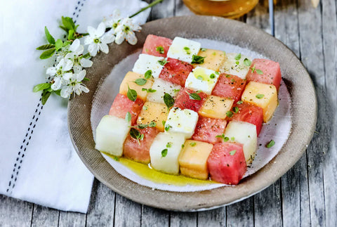 opskrift, melon og fetasalat fra Oliviers & Co