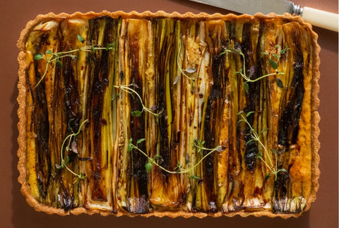 Porretærte med parmesan, opskrift fra Amaliesigrid x Oliviers & Co