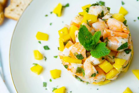 Reje ceviche med mango, opskrift fra Oliviers & Co
