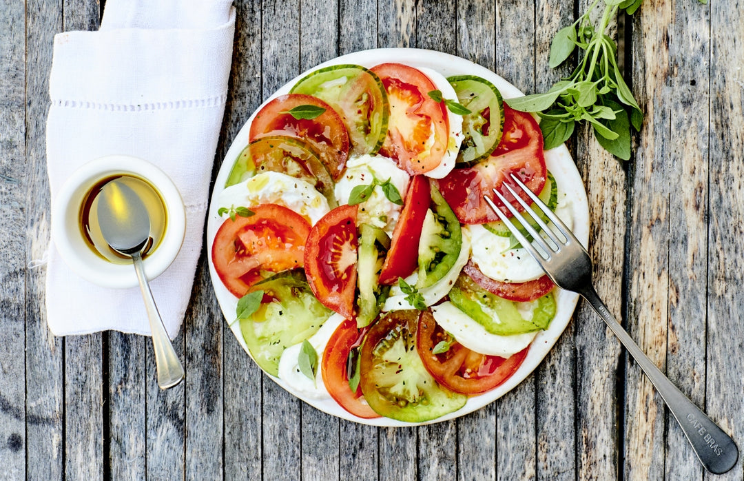 Caprese med tomat og mazzarella, opskrift fra Oliviers & CO