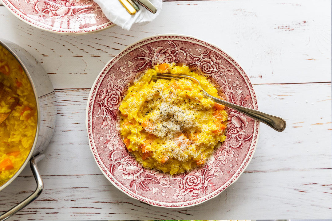 Safranrisotto med butternutsquash & fennikel af Anne-Sophie Lahme hos Oliviers & Co