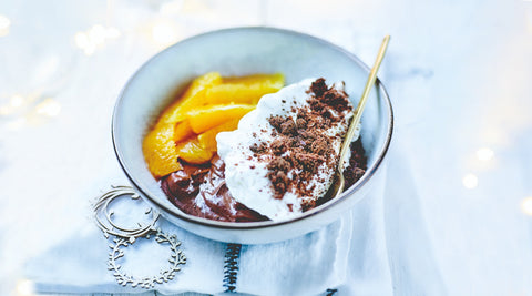 Trifli med appelsin og nødde & chokoladecreme, opskrift Oliviers & Co