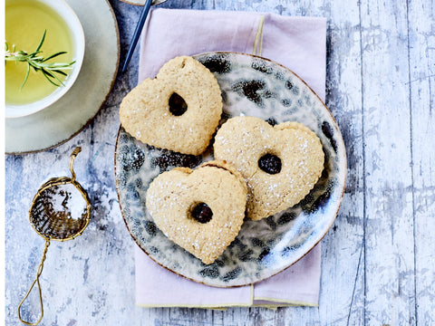 Vaniljesmåkager med figen og melon marmeladefyld, opskrift fra Oliviers & Co
