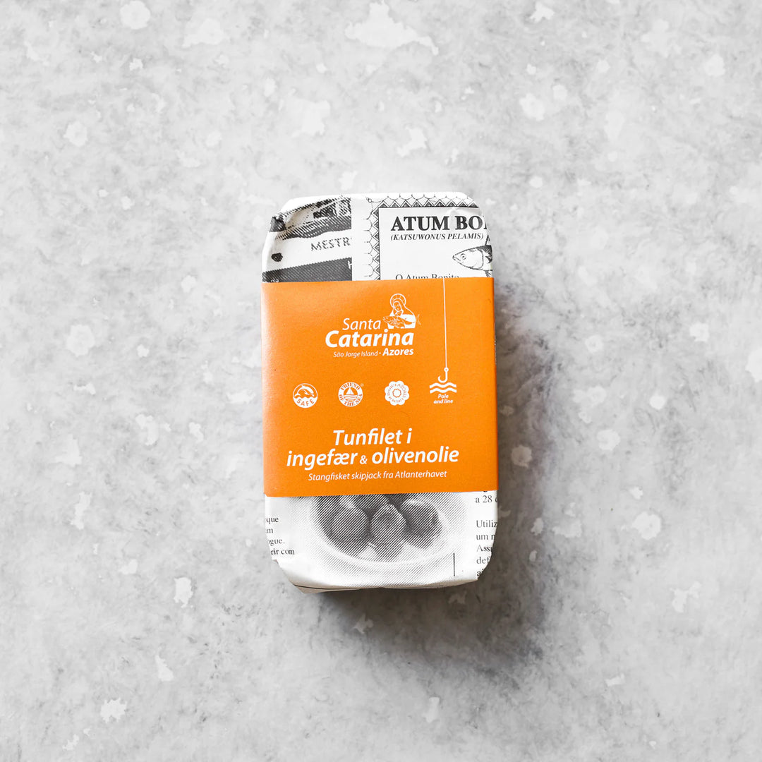 Tunfilet med ingefær i olivenolie fra Grøndals