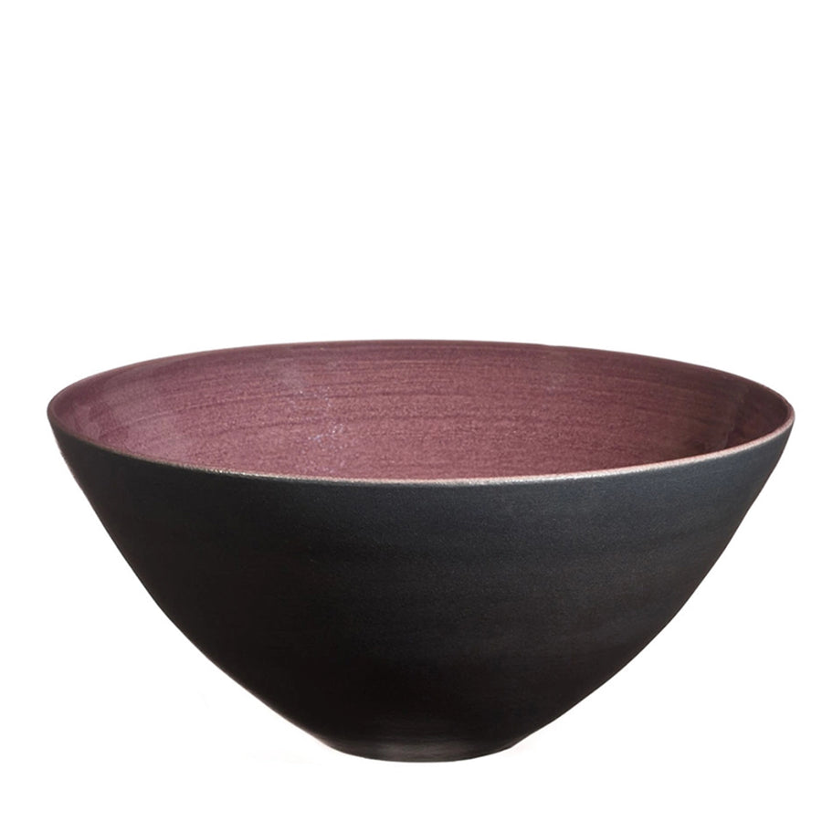 Håndlavet fransk keramikskål mellem, Oliviers & Co, aubergine