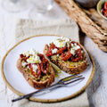 Bruschetta med semi-dried cherrytomater fra Oliviers & Co