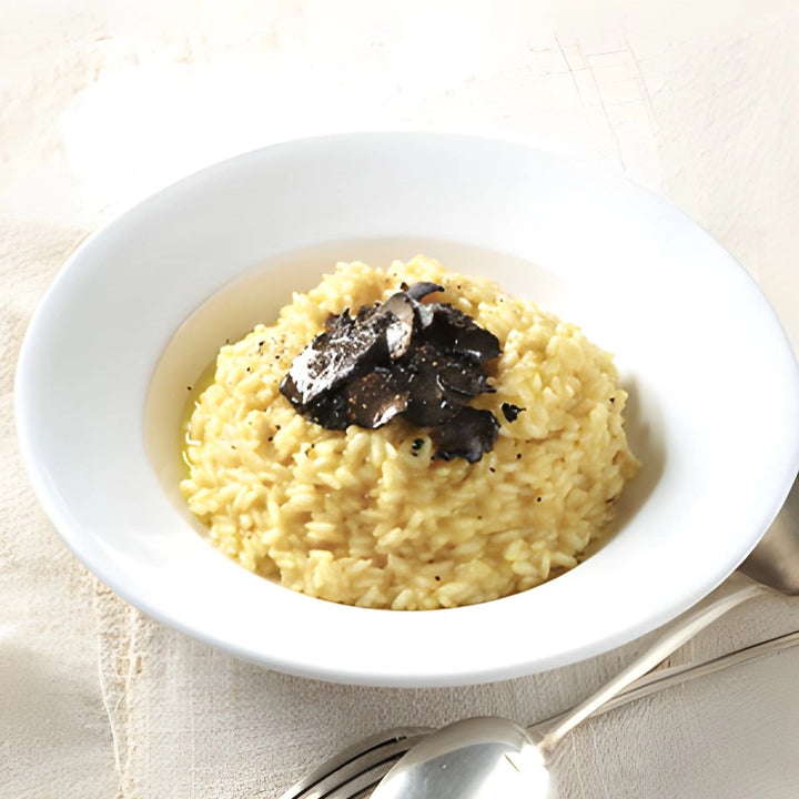 Risotto med trøffelcreme og sommertrøfler, Oliviers & Co