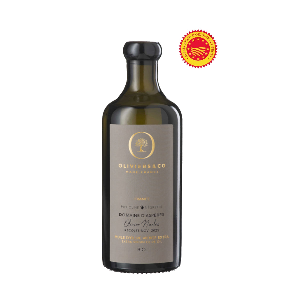 250 ml økologisk fransk aop ekstra jomfru olivenolie Oliviers & Co