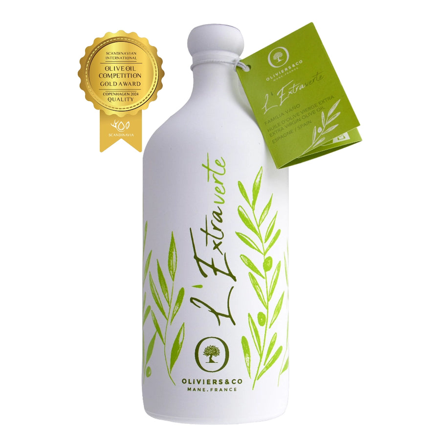 L'Extraverte ekstra jomfru olivenolie guldvinder ved Scandinavian International Olive Oil Competition, Oliviers & Co