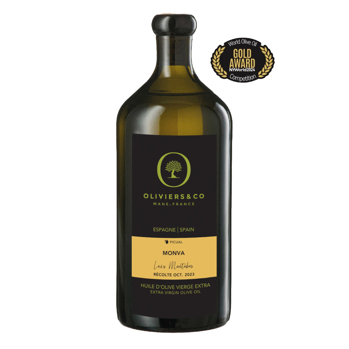 Monva ekstra jomfru olivenolie 500 ml guldvinder NYIOOC fra Oliviers & Co