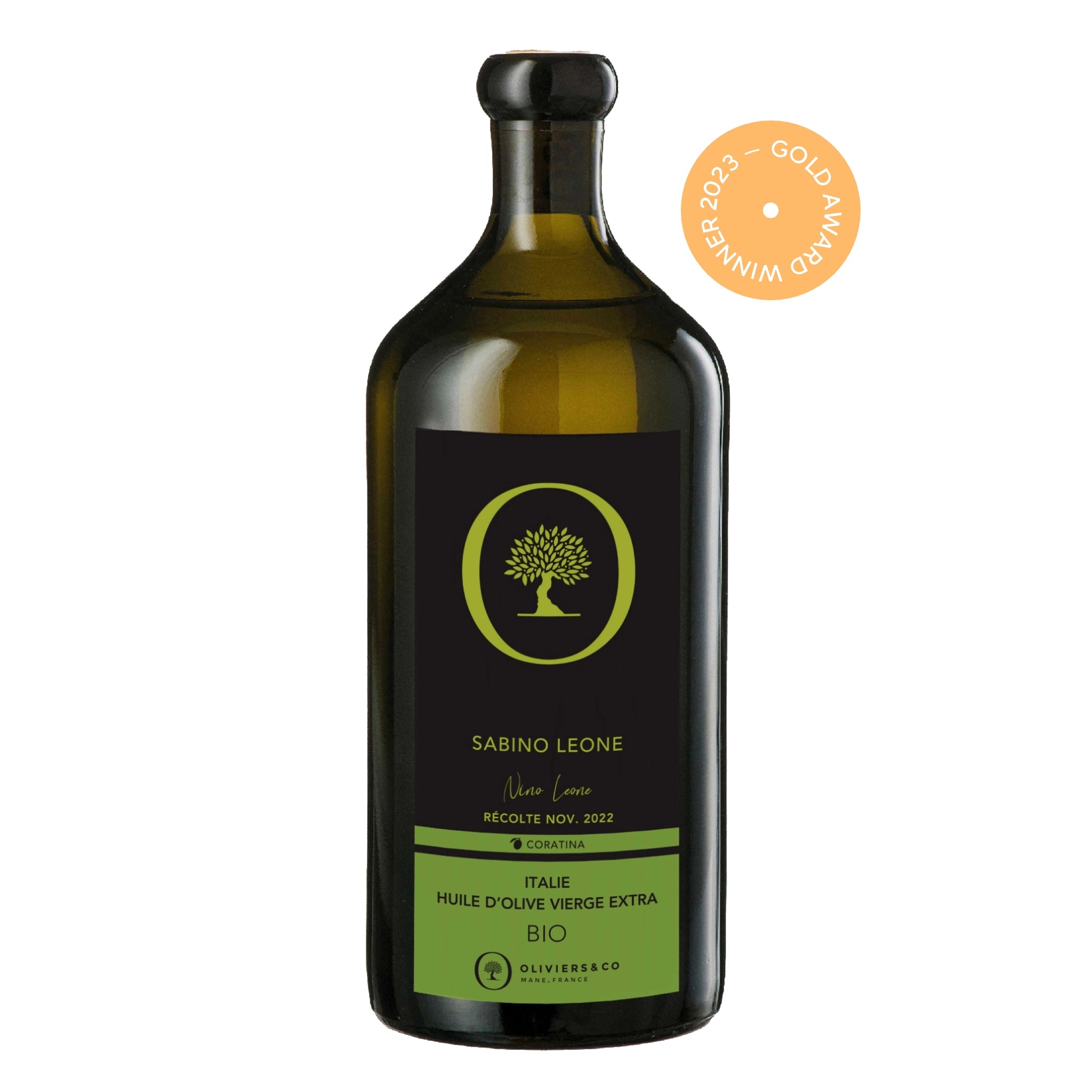 Guldvinder økologisk Sabino Leone ekstra jomfru olivenolie 500 ml fra Oliviers & Co