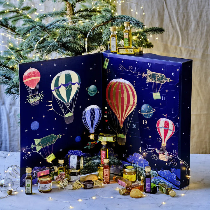 Adventskalender med 24 spiselige gaver fra Oliviers & Co