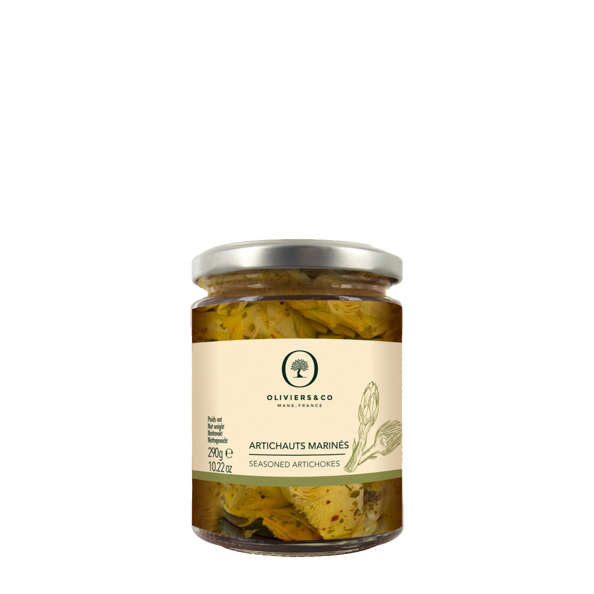 Artiskokker marineret i krydderier og olivenolie fra Italien, Oliviers & Co