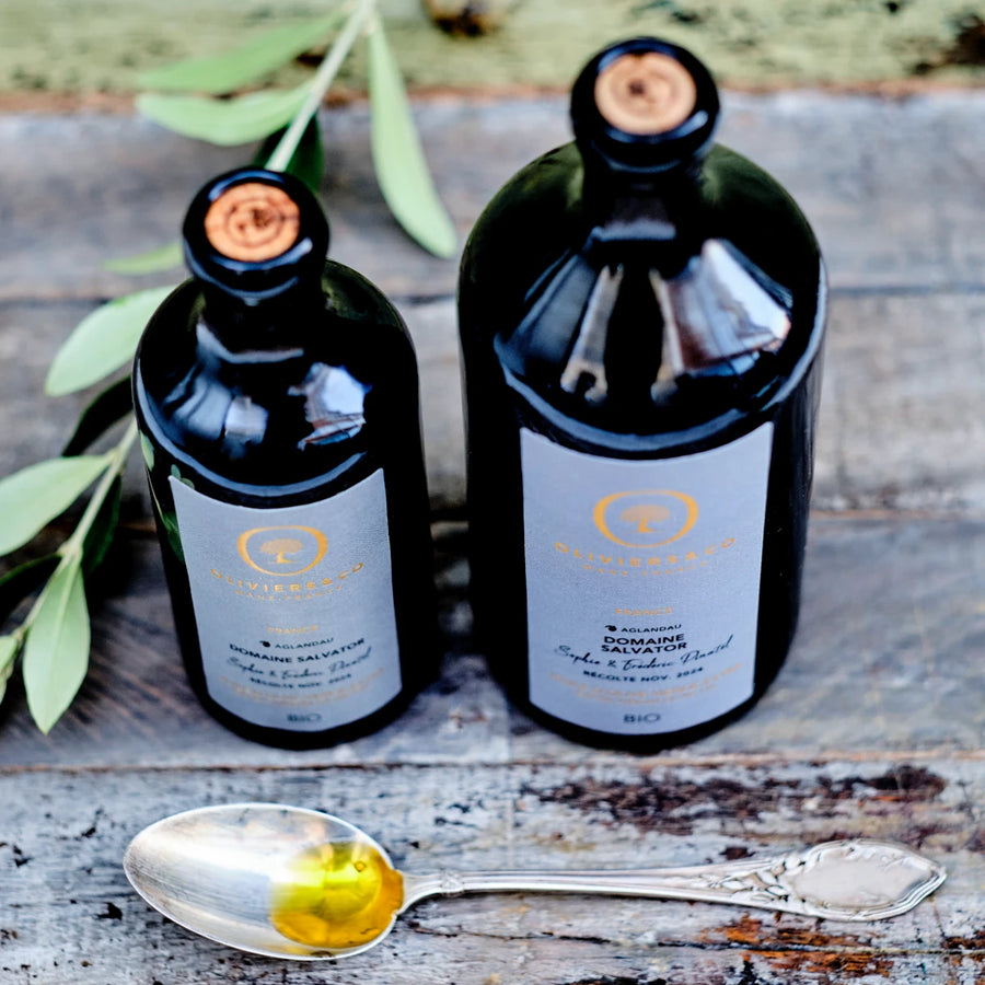 Økologisk Domaine Salvator ekstra jomfru olivenolie 250 ml og 500 ml, Oliviers & Co