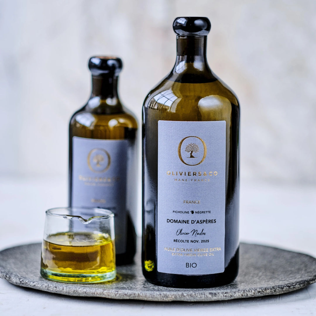 Domaine D'Asperes økologisk AOP fransk ekstra jomfru olivenolie Oliviers & Co