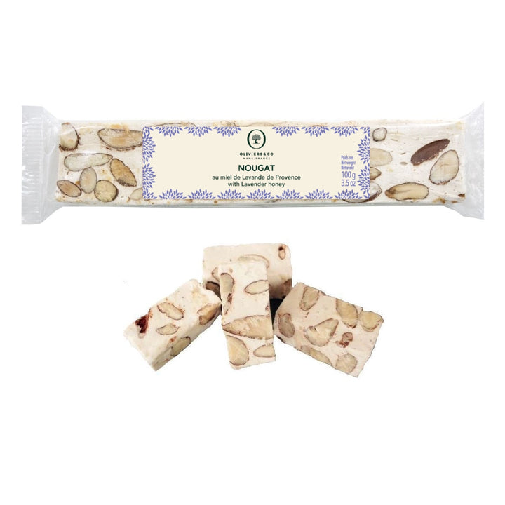 Fransk hvid nougat, 100 g bar og minier, Oliviers & Co